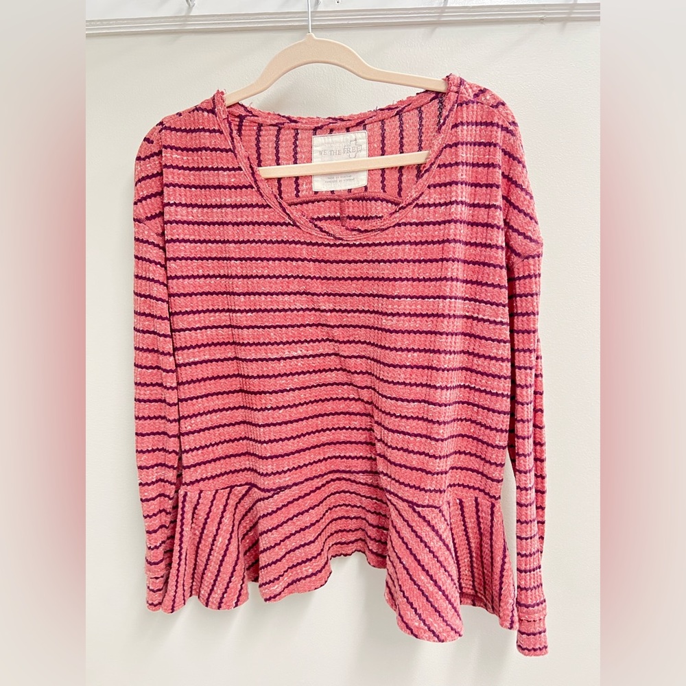 Red stripped long sleeve